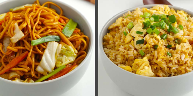 noodles and fried rice